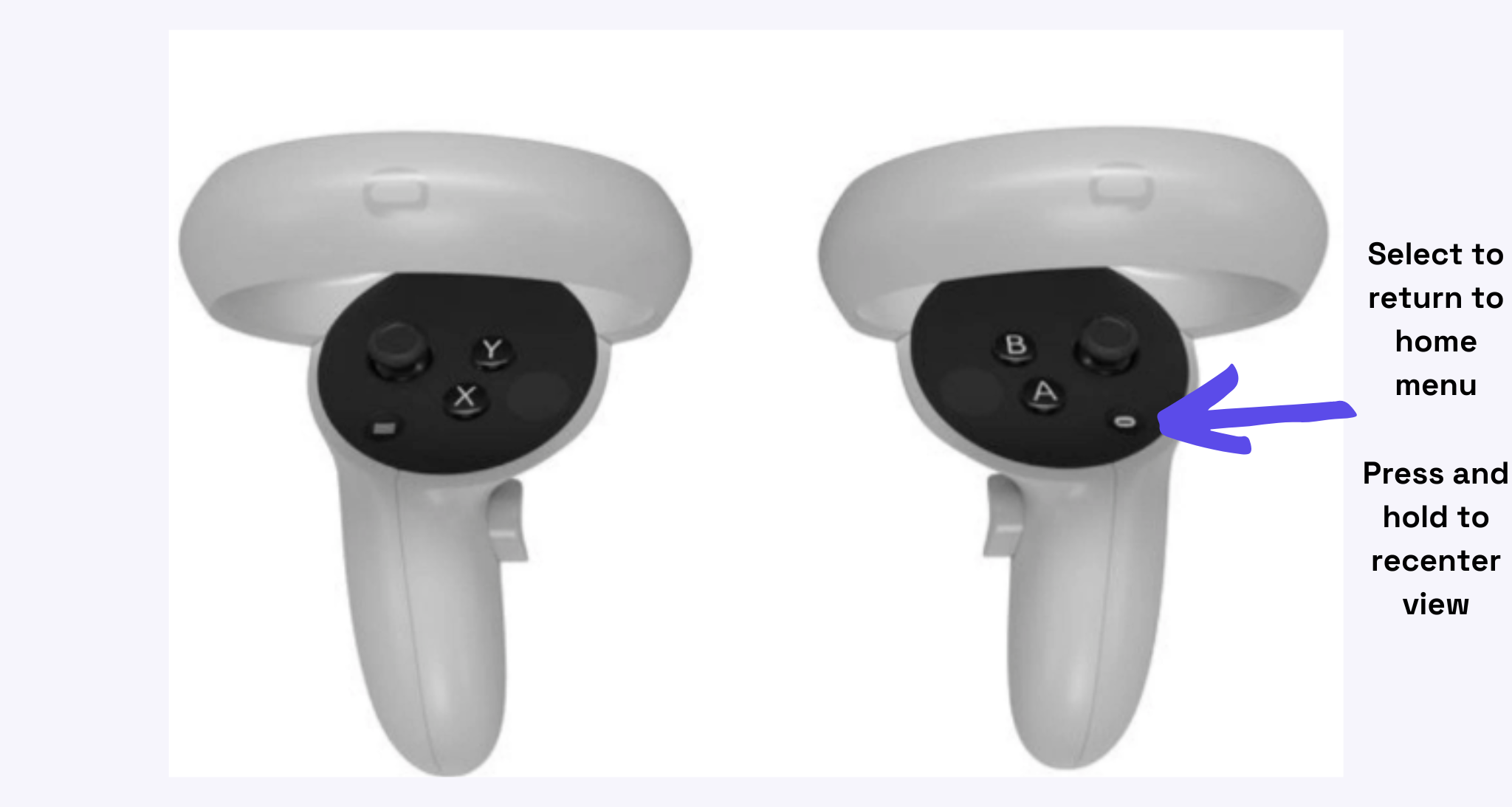 Oculus quest hot sale home button